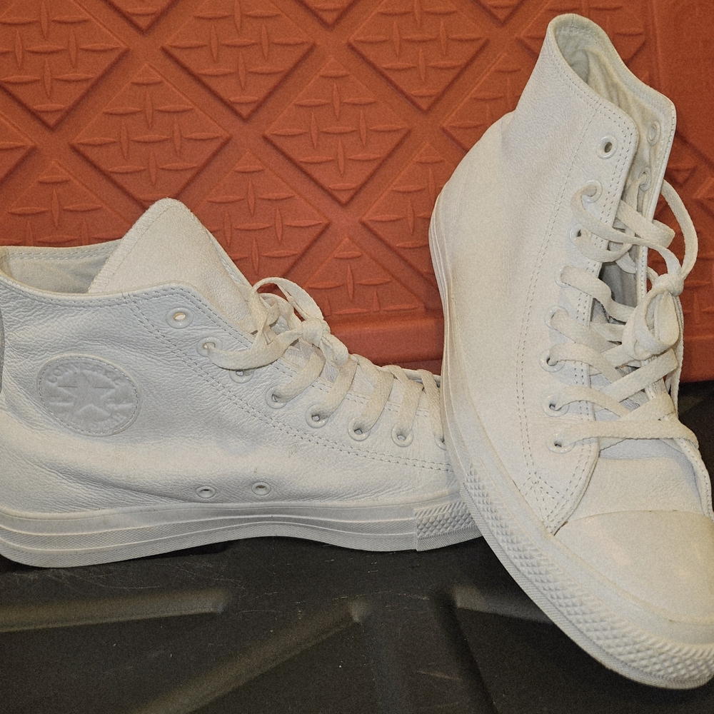 Converse White High-Top Sneakers
